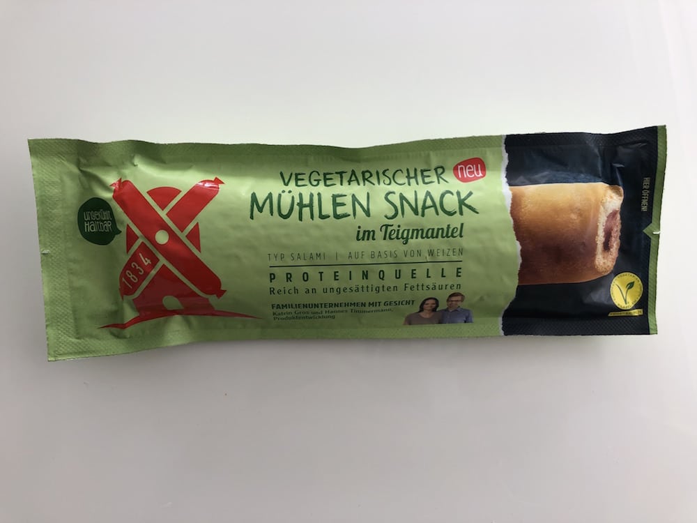 Test/Erfahrungsbericht vegetarischer Mühlen Snack (im Teigmantel)