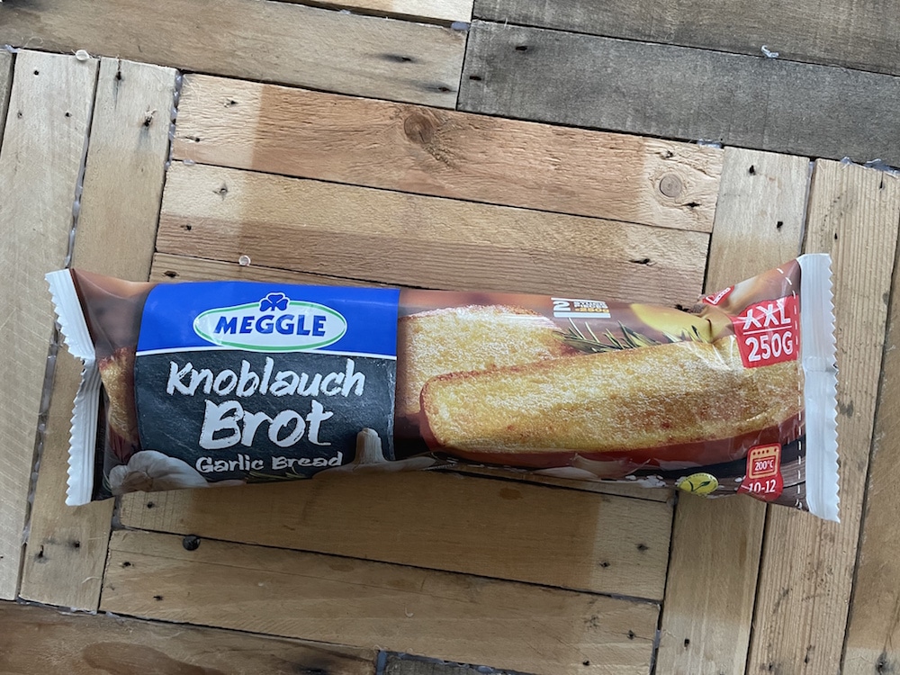 Das vegane Brot Knoblauch im Meggle von Test